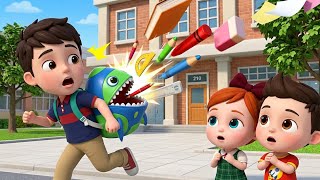🎒 School Bag Song | Getting Ready for School | Fun Kids Learning Song 🏫 | Toonzy Wheels kids 
