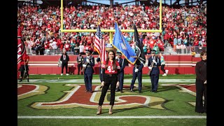 Britney Holmes - National Anthem - San Francisco 49ers