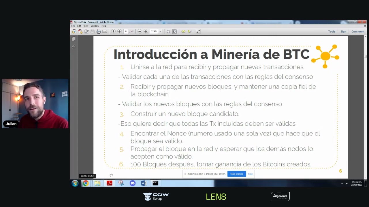 El trabajo del Minero en la red de Bitcoin - Curso Intro a Cripto