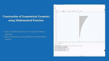 Construction of axisymmetric geometry using mathematical function | Comsol Multiphysics
