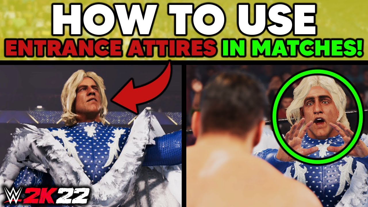 WWE 2K22: How To Use Entrance Attires As Ring Attires! (Tutorial) - YouTube