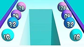Merge 2048 Run Ball Rush ! All Levels Gameplay (283-289) android, ios