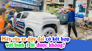 Cách chế bình bọt tuyết mini gắn máy rửa xe dây đai ĐƠN GIẢN