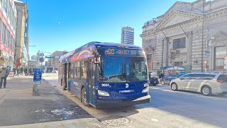 MTA NYCT: 2021 New Flyer XDE40 #9604 on the M60 +Select Bus Service