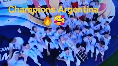 Argentina Champions | Copa America 2021 | Trophy Lifting Moments 😍🥰