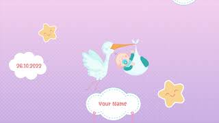 Baby Shower Invitation Video Templates || Baby Shower Video || Animated Baby Shower Template | AG