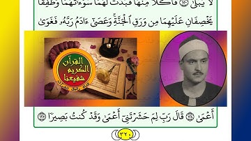ترتيل القرآن الكريم الصفحة ٣٢٠ / 320 القارئ الشيخ محمد صديق المنشاوي