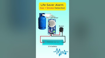 Gas Leak Detection Alarm | Electronics Circuit #Shorts #gas #lpg #sensor