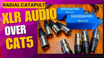 Radial Catapult Mini – 4-Channel Analog Audio Snake Over Cat 5 Cable - 4 ch XLR Over Ethernet Cable