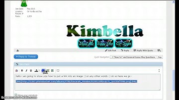 How To put a link into an image on forums