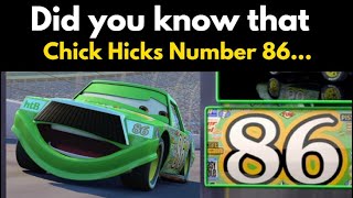 Did you know that Chick hicks number 86...