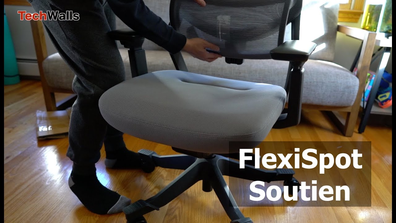 FlexiSpot Soutien Ergonomic Office Desk Chair Grey