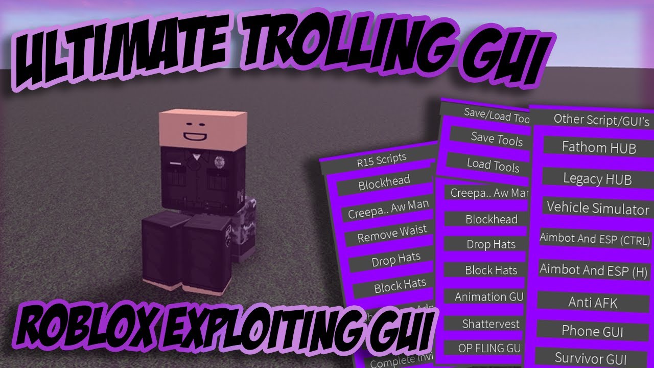 Ultimate Trolling Gui Roblox Exploit Script Youtube - vermillion ani exploite gui roblox