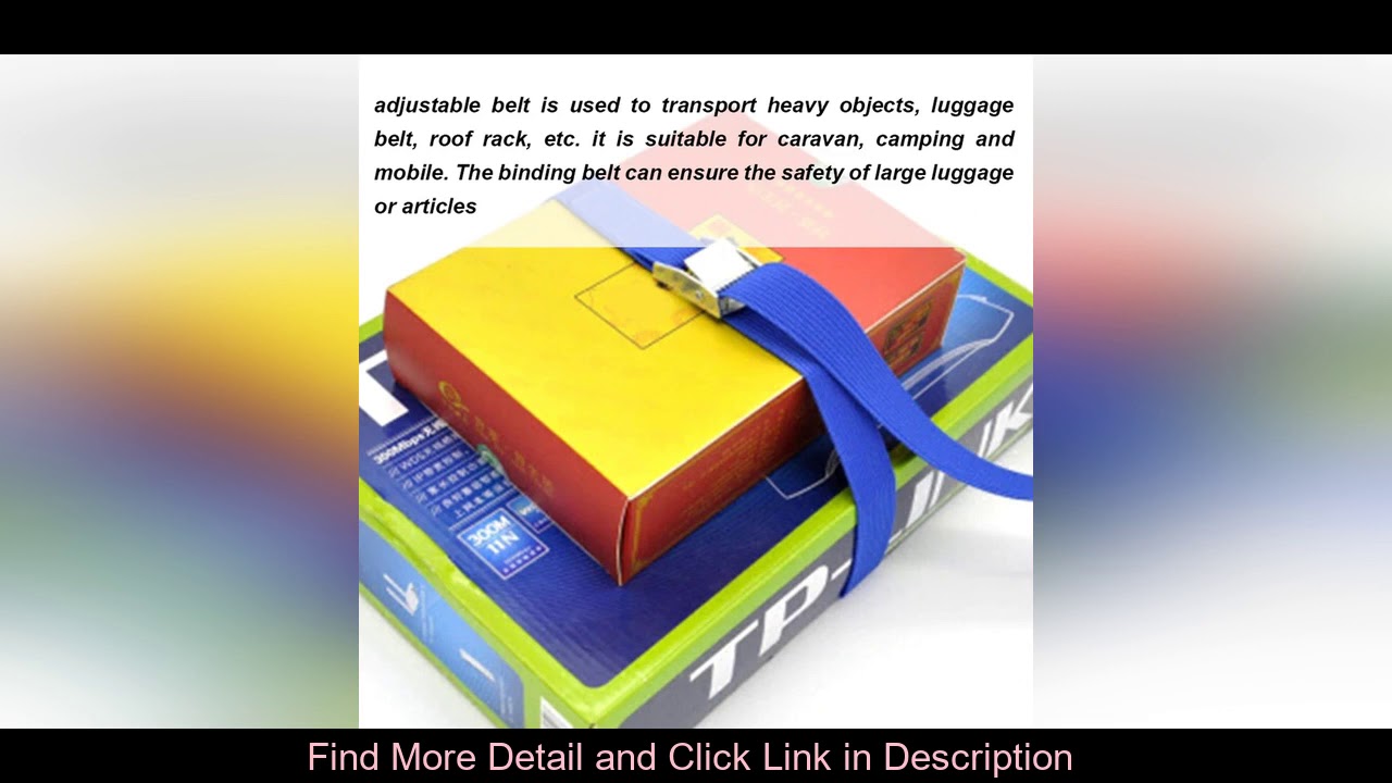 Deal  25mmx5m 6pcs Buckle Tie-Down Belt Cargo Straps Car Motorcycle Bike with Metal Buckle Tow Rope