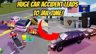 Greenville, Wisc Roblox l Huge CAR ACCIDENT Leads to JAIL TIME Rp