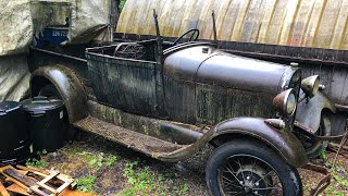 20 YEARS SITTING RIGHT UNDER MY NOSE  1929 Ford Roadster Pickup find.