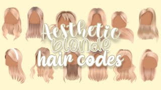 Aesthetic Blonde Hair Codes Roblox Youtube - aesthetic roblox pictures blonde hair