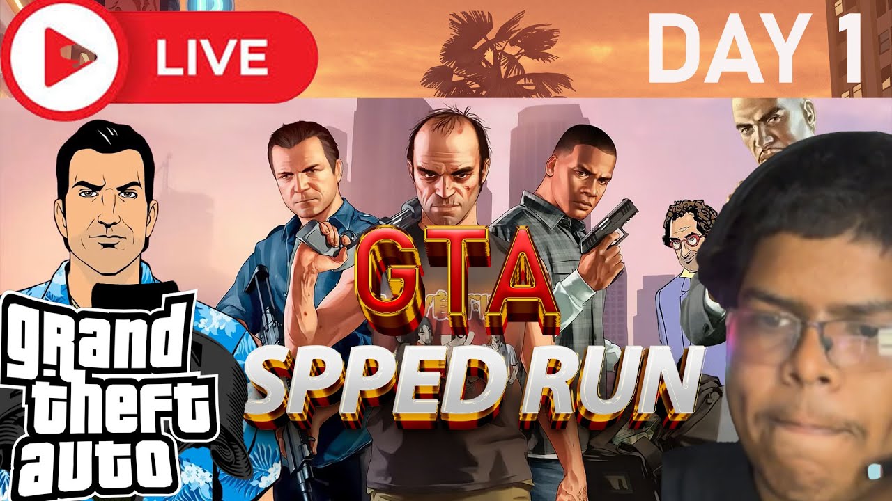 Gta SpeedRunning DAY 1 Shorts Live Before Gta 6   