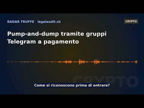 Pump-and-dump tramite gruppi Telegram a pagamento