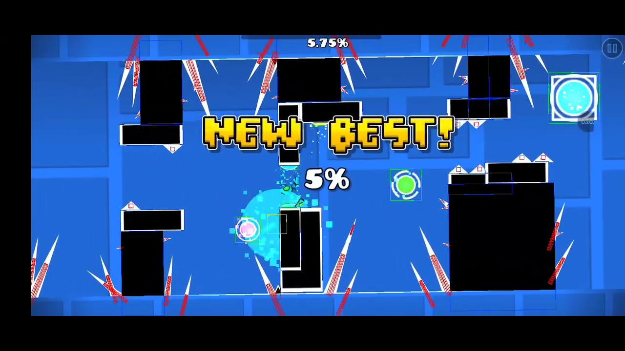 Skeletal shenanigans on Geometry Dash Mobile