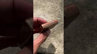 Zippo solid copper 2022 beautiful patina
