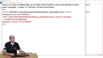 15- PYTHON // Dosya İşlemleri