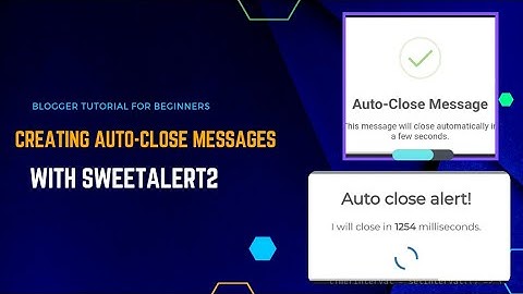 Creating Auto-Close Messages with SweetAlert2 | JavaScript Tutorial