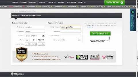 GTOptions -- How to Open a Binary Options Trading Account
