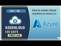 Day 03 – Create Virtual Machine using Azure CLI | KodeKloud 100 Days