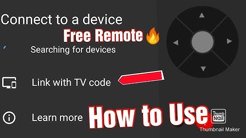 How to use link with TV Code 🔥