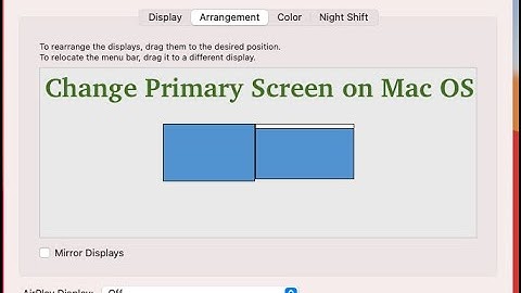 Change Primary Screen on Mac OS
