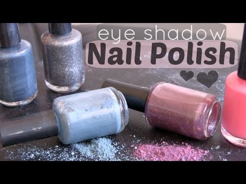 DIY Nail Polish Colors with Eyeshadow & Blush