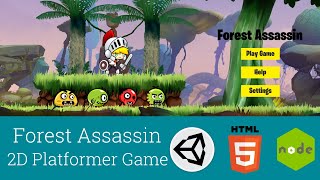 Forest Assassin 2D Platformer Game || Unity3D || WebGL screenshot 1