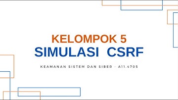 Simulasi CSRF di kali linux dengan target DVWA #KeamananSistemdanSiberUDINUS