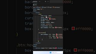 Neon Glow Button Using HTML & CSS | HTML CSS🔥