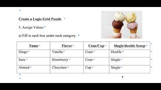 How to Make a Logic Grid Puzzle For Use as a Communicative Language Learning Activity