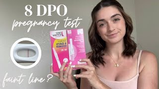 8 DPO Early Pregnancy Test + Pregnancy Symptoms | 2024 #infertility