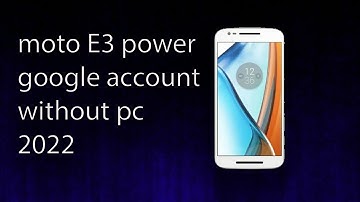 Moto E3 power Google account|frp bypass without pc 2022    10000% work