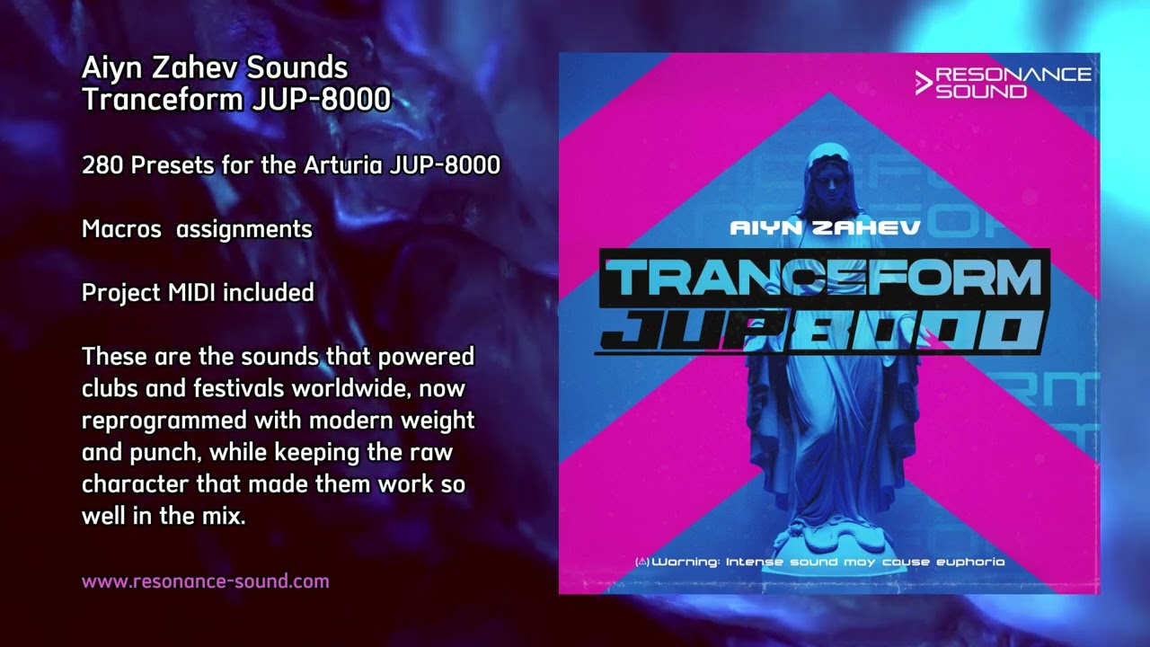 Tranceform JUP-8000 V Presets by Aiyn Zahev Sounds - Resonance Sound