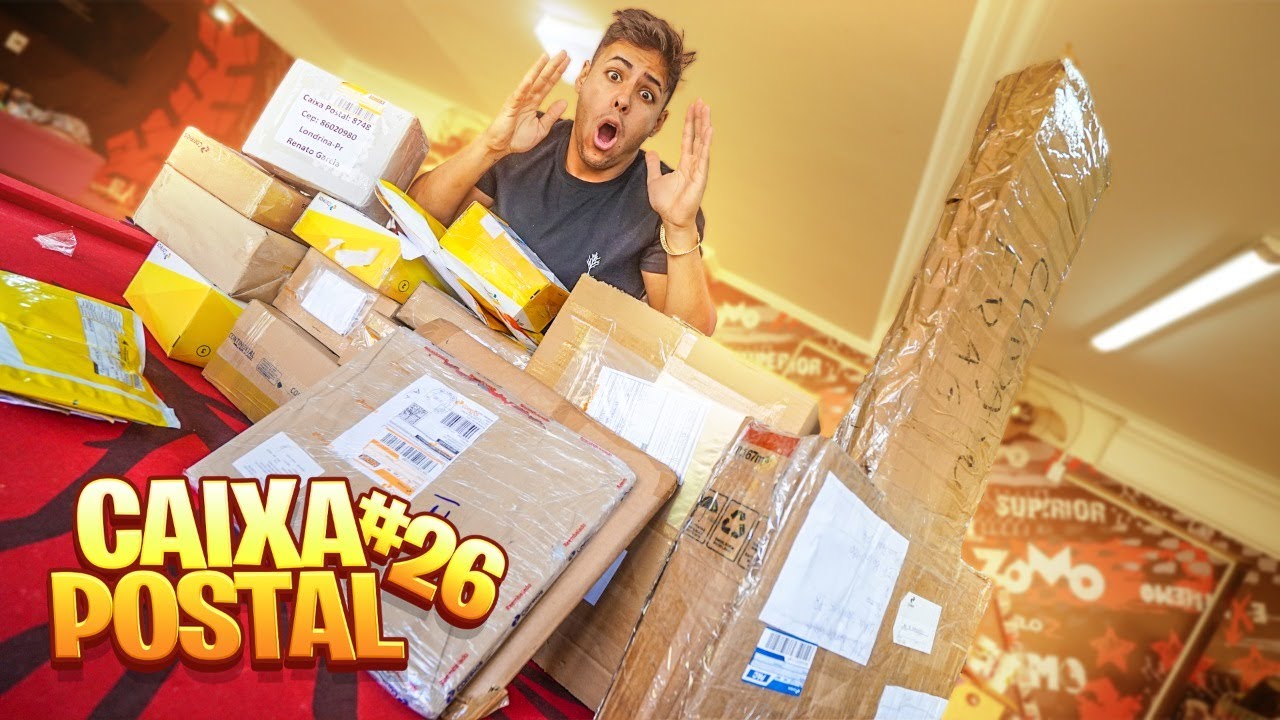 ME SURPREENDI COM ESSA CAIXA POSTAL CHEIA DE PRESENTES