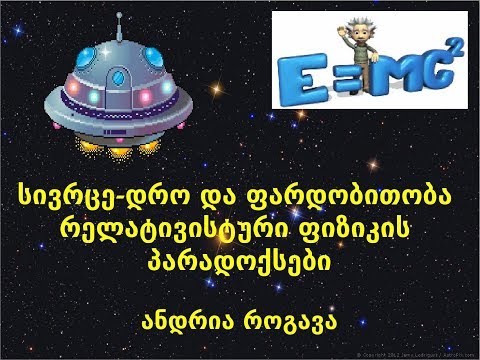 6. სივრცე-დრო და ფარდობითობა. რელატივისტური ფიზიკის პარადოქსები.
