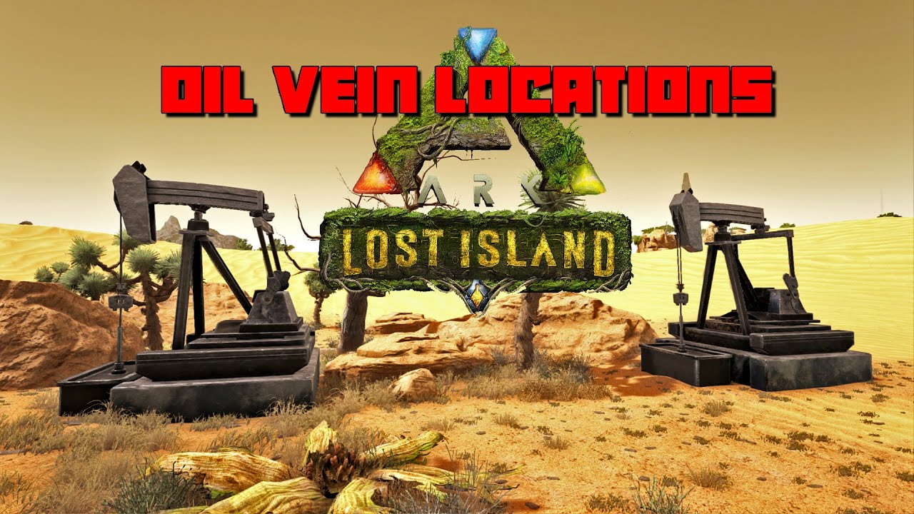 ARK Lost Island OIL VEIN Pump Locations! (Outdated) YouTube