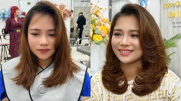 Hướng dẫn uốn cụp tóc lỡ layer | Quang Saker