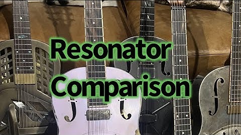 Resonator comparison video. National, Mule, tricone, single cone, brass and steel!