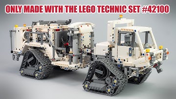 I created a Vibroseis Tracked Vehicle out of the LEGO 42100 Liebherr R 9800