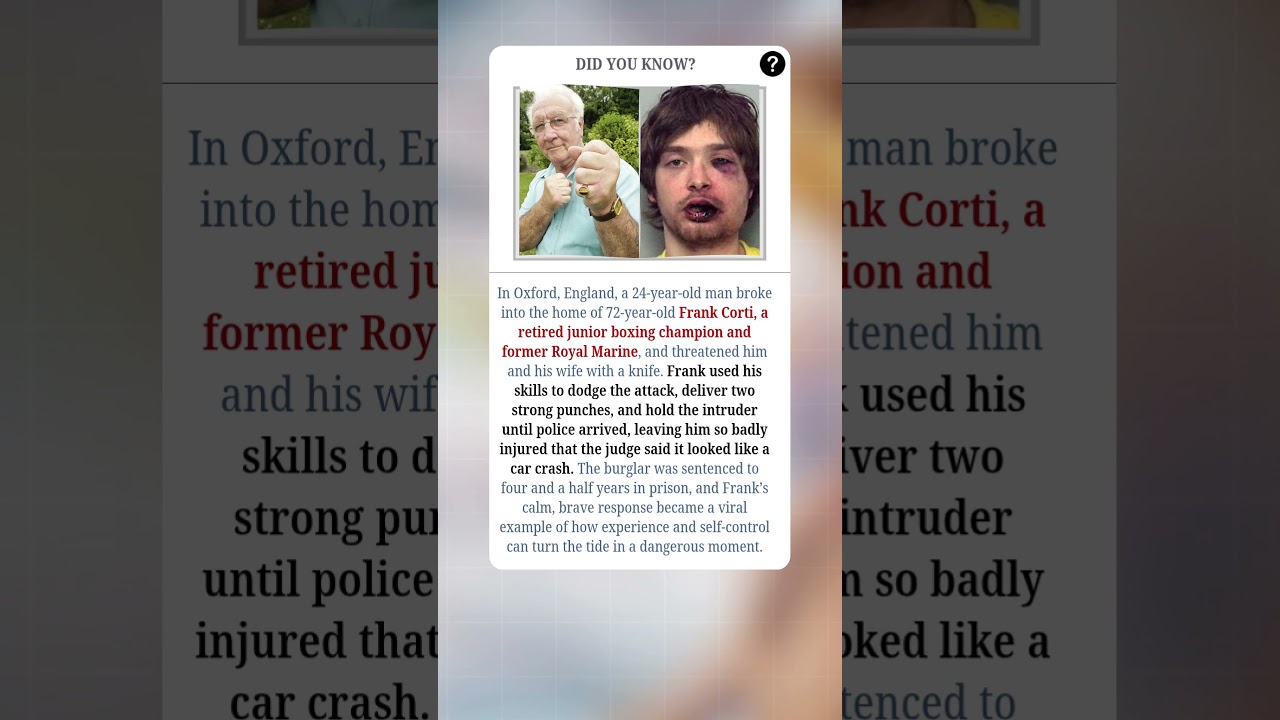 The Burglar Who Picked The Wrong House🥊🛡️