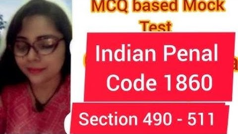 Mock Test on IPC | Section 490 - 511 #ipc #judiciary #mocktests #importantquestionsipc #rjs