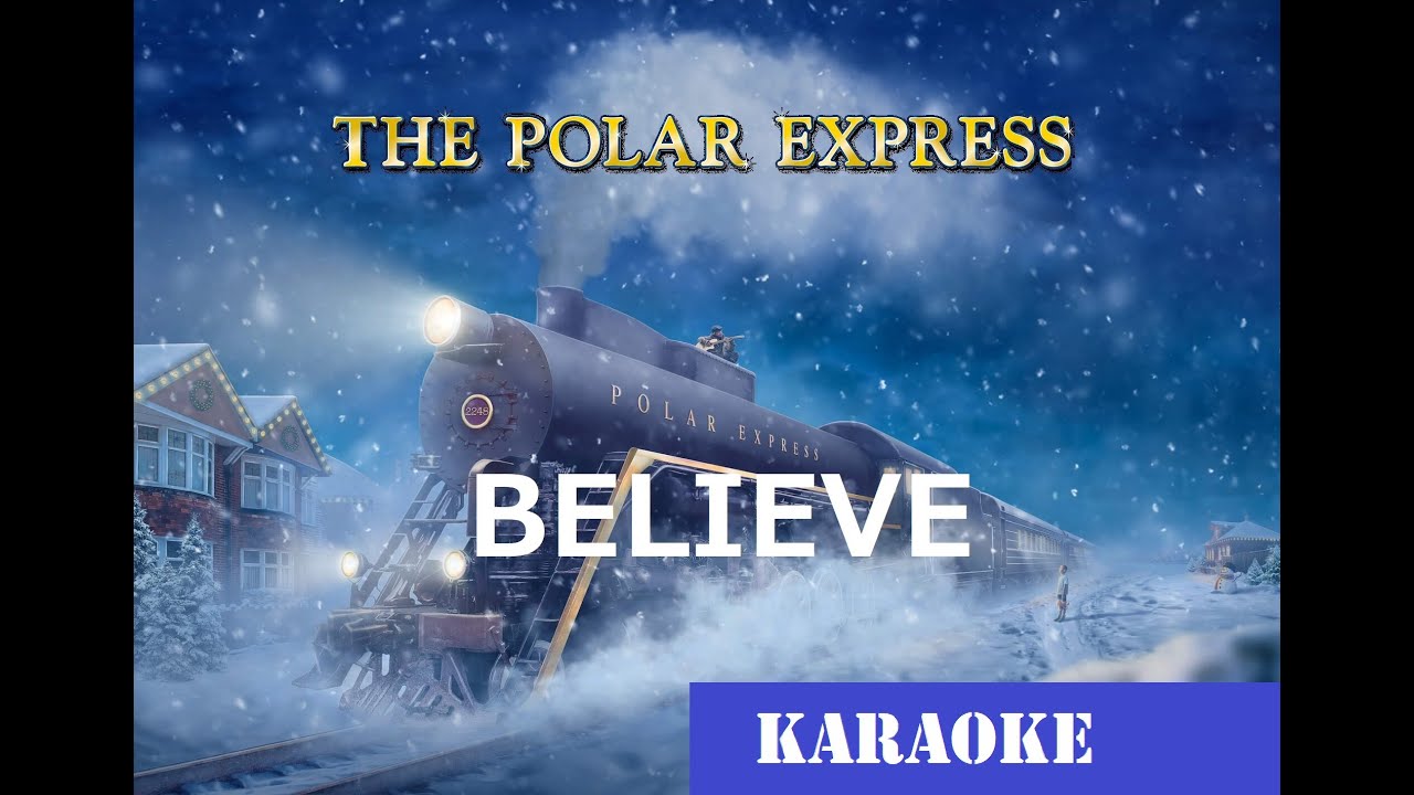 【KARAOKE】The Polar Express「Believe」piano cover - YouTube