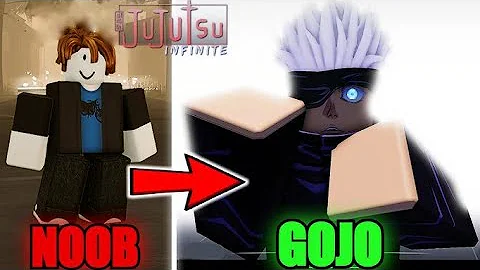 NOOB TO MAX LEVEL GOJO IN JUJUTSU INFINITE (ROBLOX)