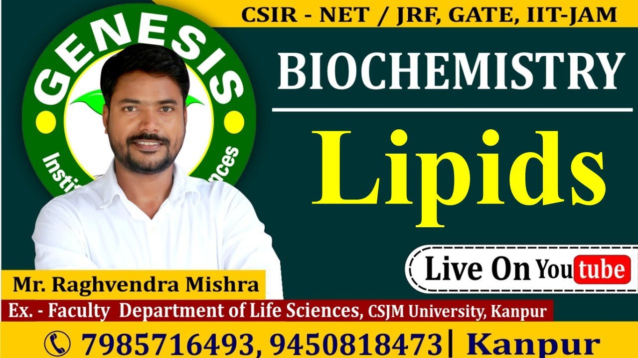 Lipids | Biochemistry | Lecture-1 | New online 